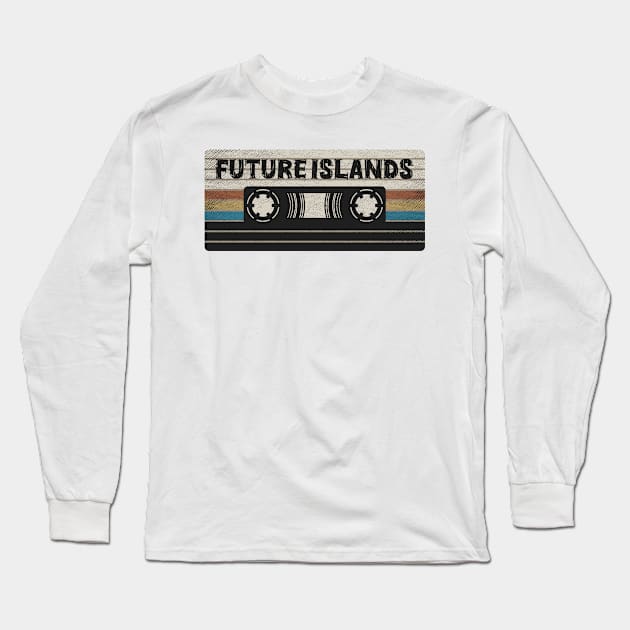 Future Islands Mix Tape Long Sleeve T-Shirt by getinsideart